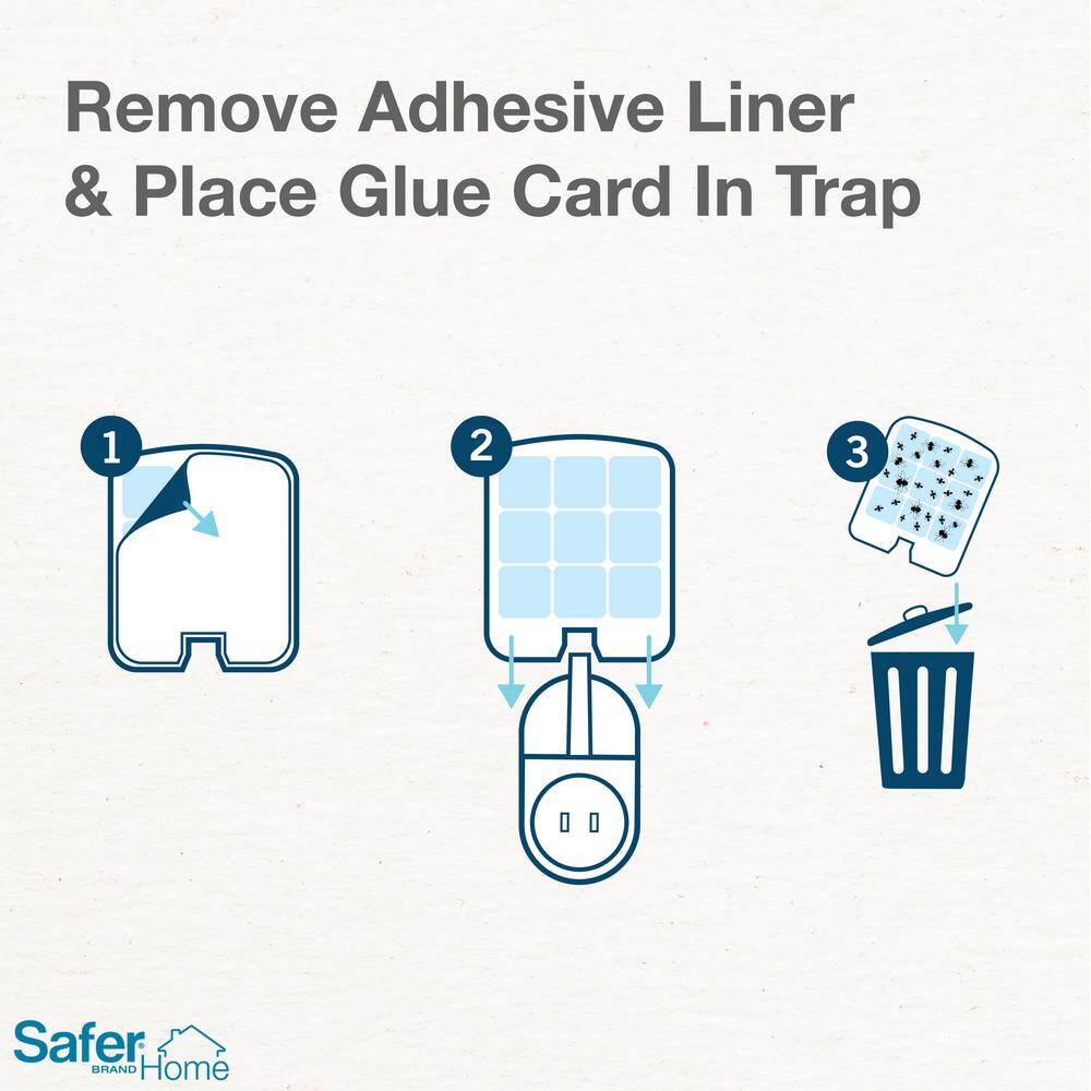 Safer Brand Safer Home Indoor Fly Trap Refill Glue Cards SH503