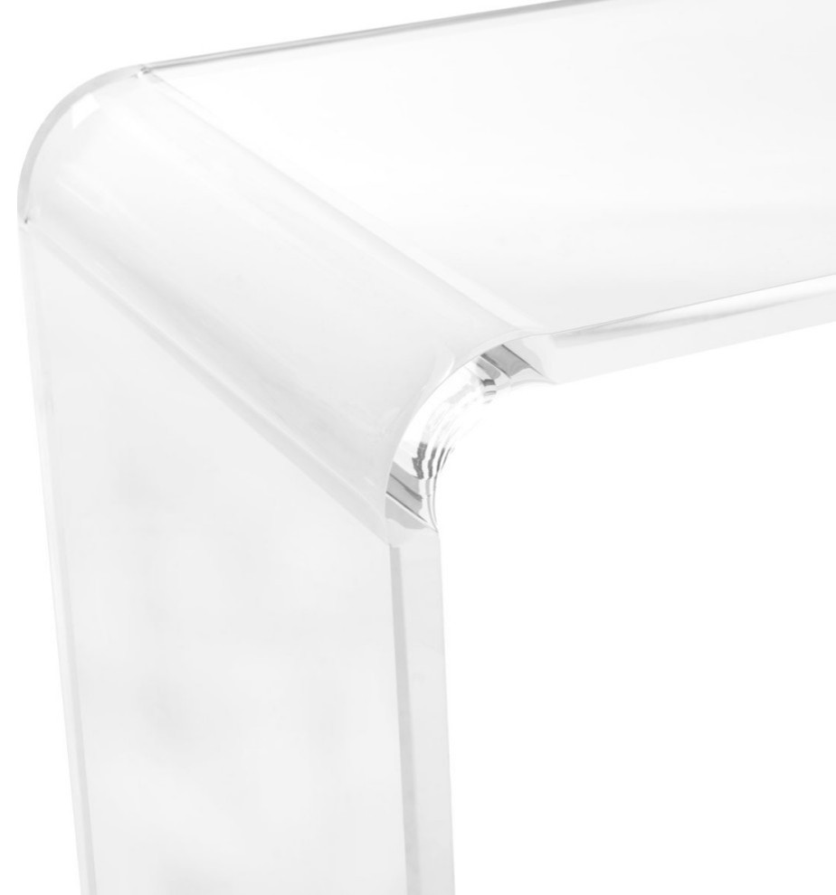 Crystal Acrylic Console Table Clear   Modern   Console Tables   by Virgil Stanis Design  Houzz