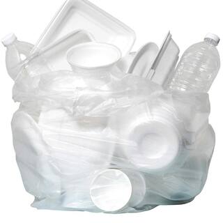 20 Gallon to 390 Gallon Clear Source Reduction SCR Trash Bag (500-Count) SCR-303710C