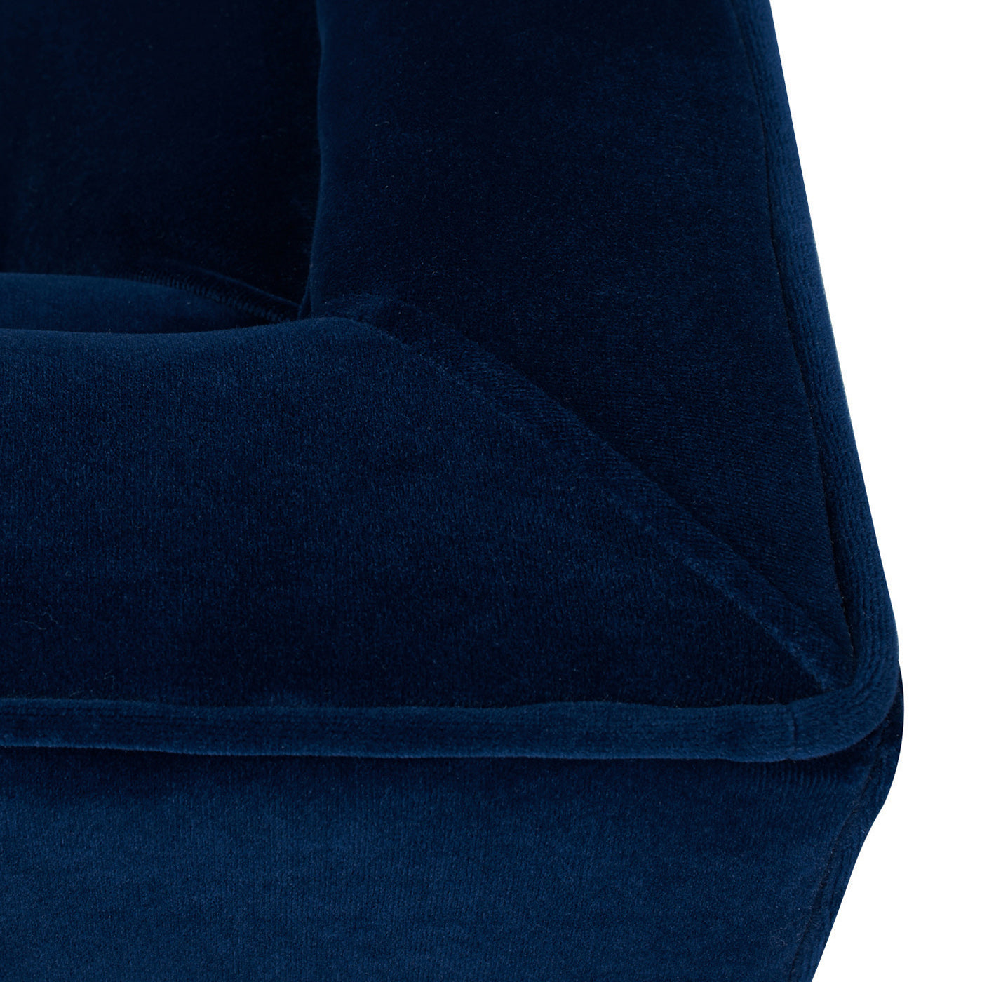 Jack Tufted Tuxedo Sofa Double Cushion, Navy Blue