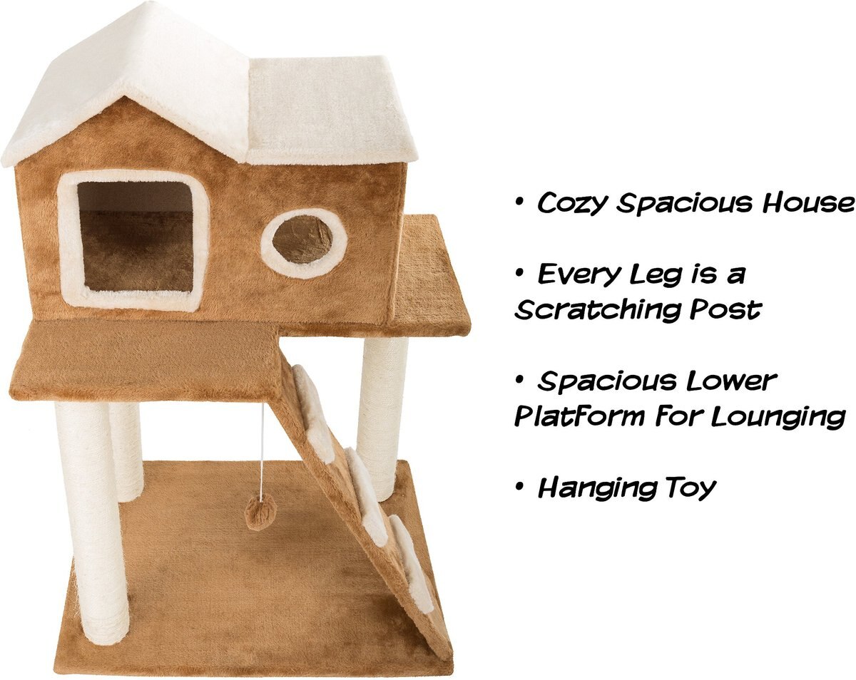 Pet Adobe 3-Tier 34.5-in Sisal Cat Tree