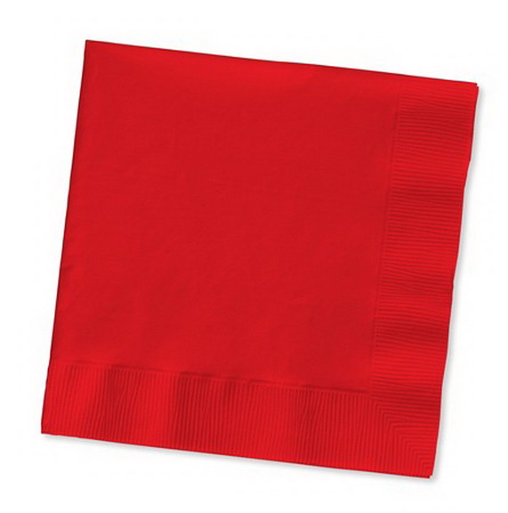 Creative Converting 523548 Classic Red 2 Ply Lunch...