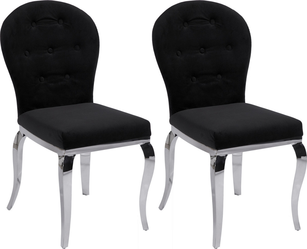 Transitional Oval Back Side Chair (Set of 2)   Contemporary   Dining Chairs   by HedgeApple  Houzz