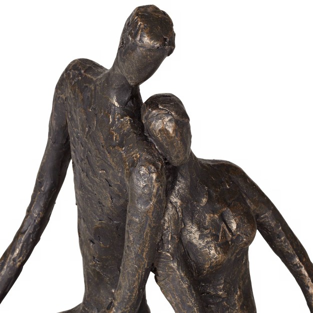 Wide Bronze Sculpture