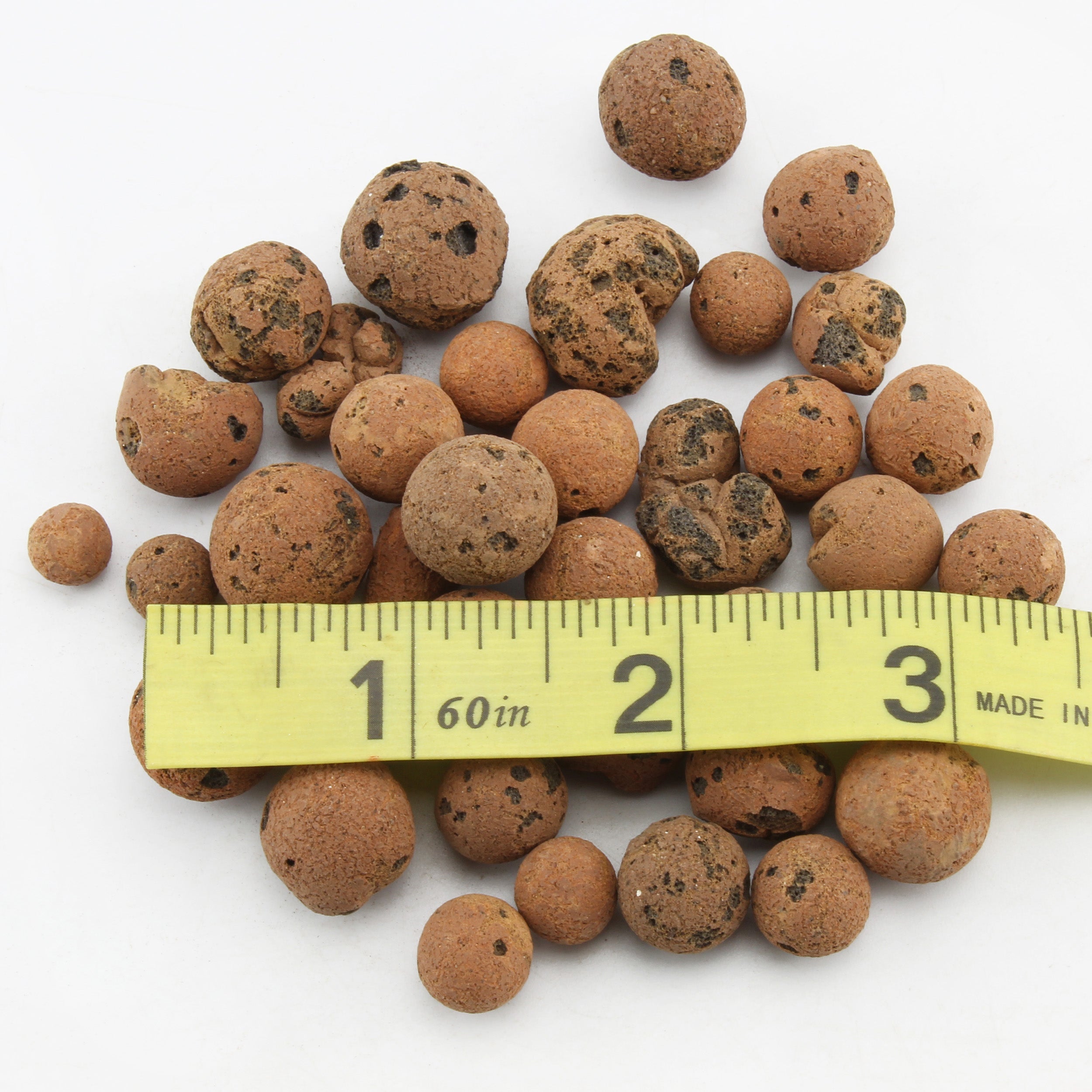 Expanded Hydroponic Clay Pebbles (2.5LB)， Horticultural Soil Amendment and Grow Media for Drainage， Gardening， and Aquaponics