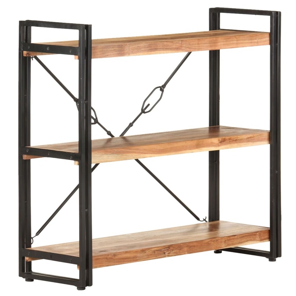 vidaXL 3 Tier Bookcase 35.4\