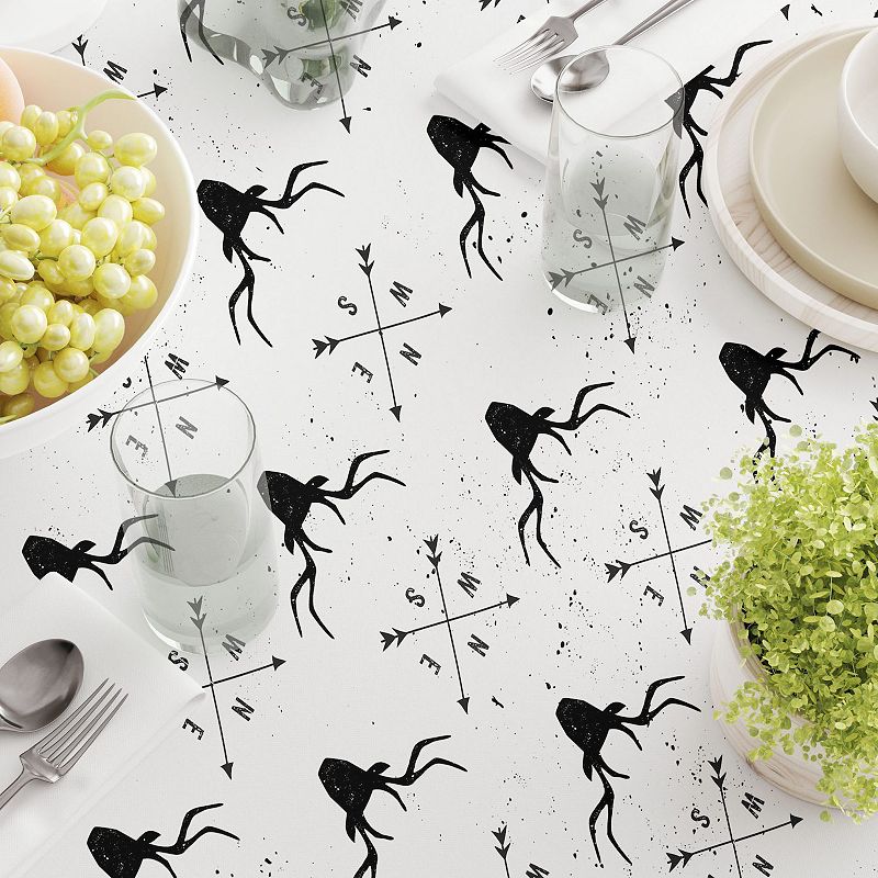 Rectangular Tablecloth， 100% Cotton， 52x104， Deer and Arrows