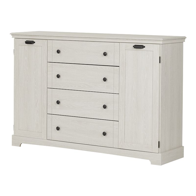 South Shore Lilak 4-Drawer Dresser with Doors