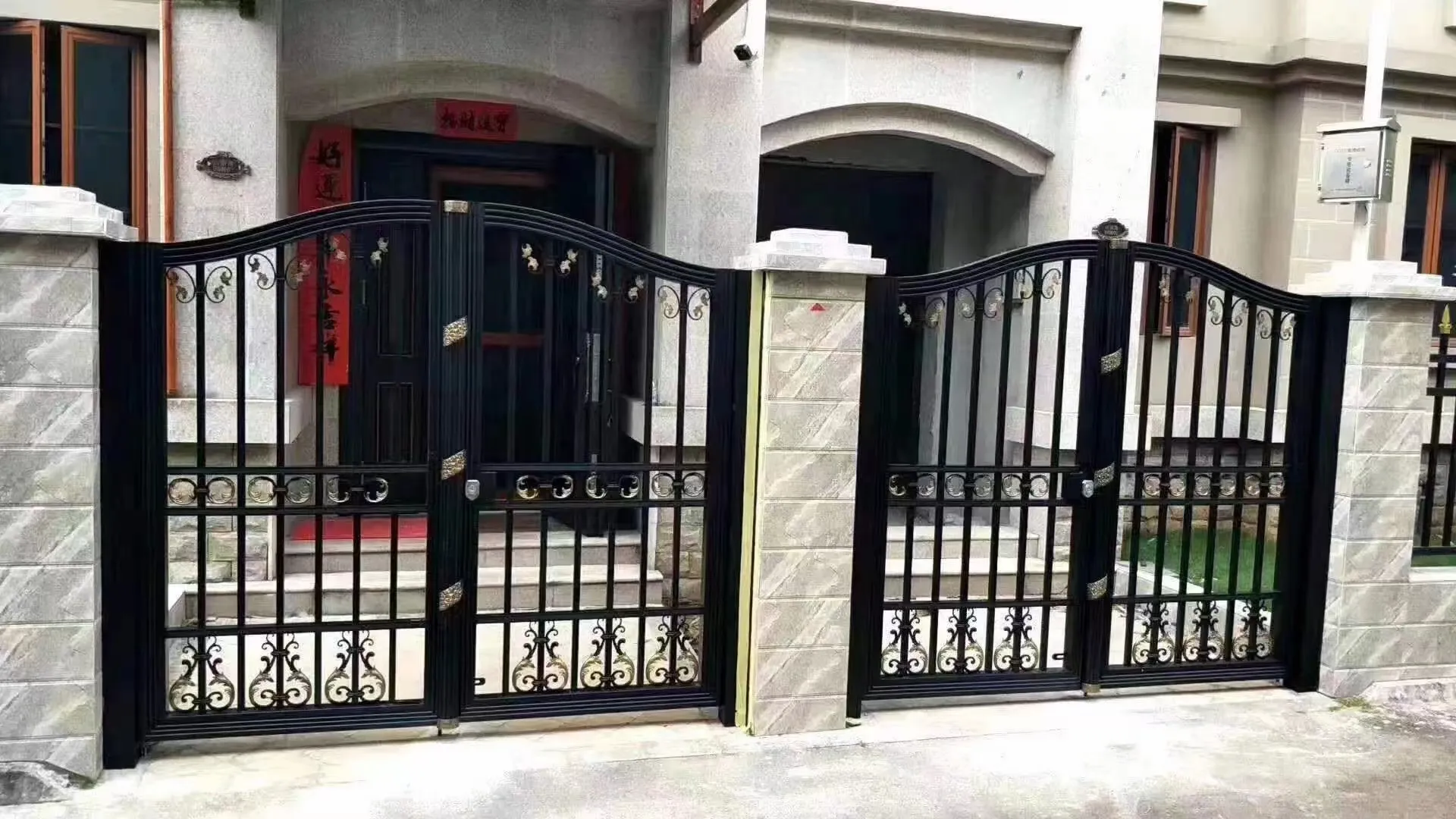 China Wholesale american building supply doors wrought iron patio doors safety gate patio doors