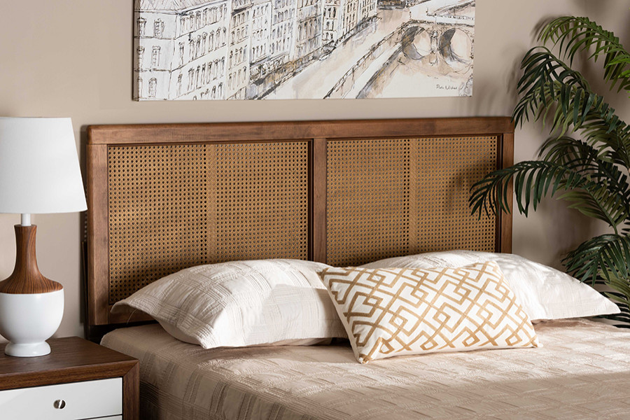 Ricki Coastal Boho Modern Rattan Headboard Collection   Tropical   Headboards   by Baxton Studio  Houzz