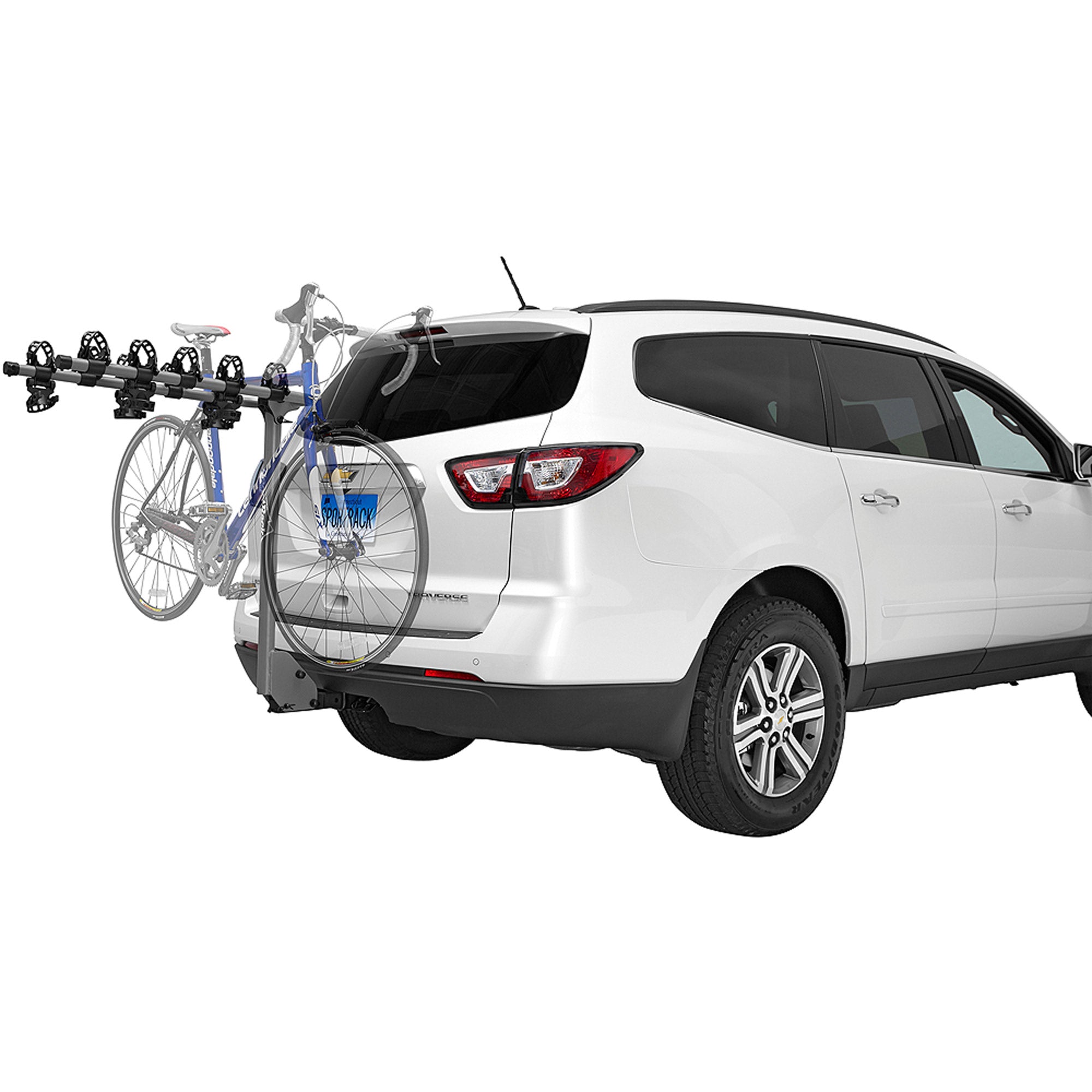 SportRack SR2405 Ridge 5 Hanging Hitch Bike Carrier， 5-Bikes， Black