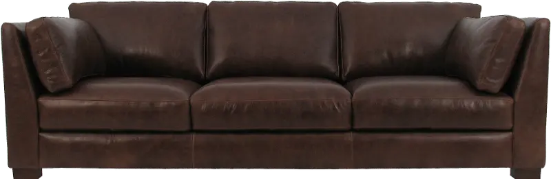 Utah Brown Leather Sofa