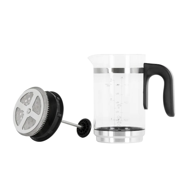 Kalorik Bartista， French Press Coffee Maker Milk Frother 8 in 1 Multi-Use， Stainless Steel