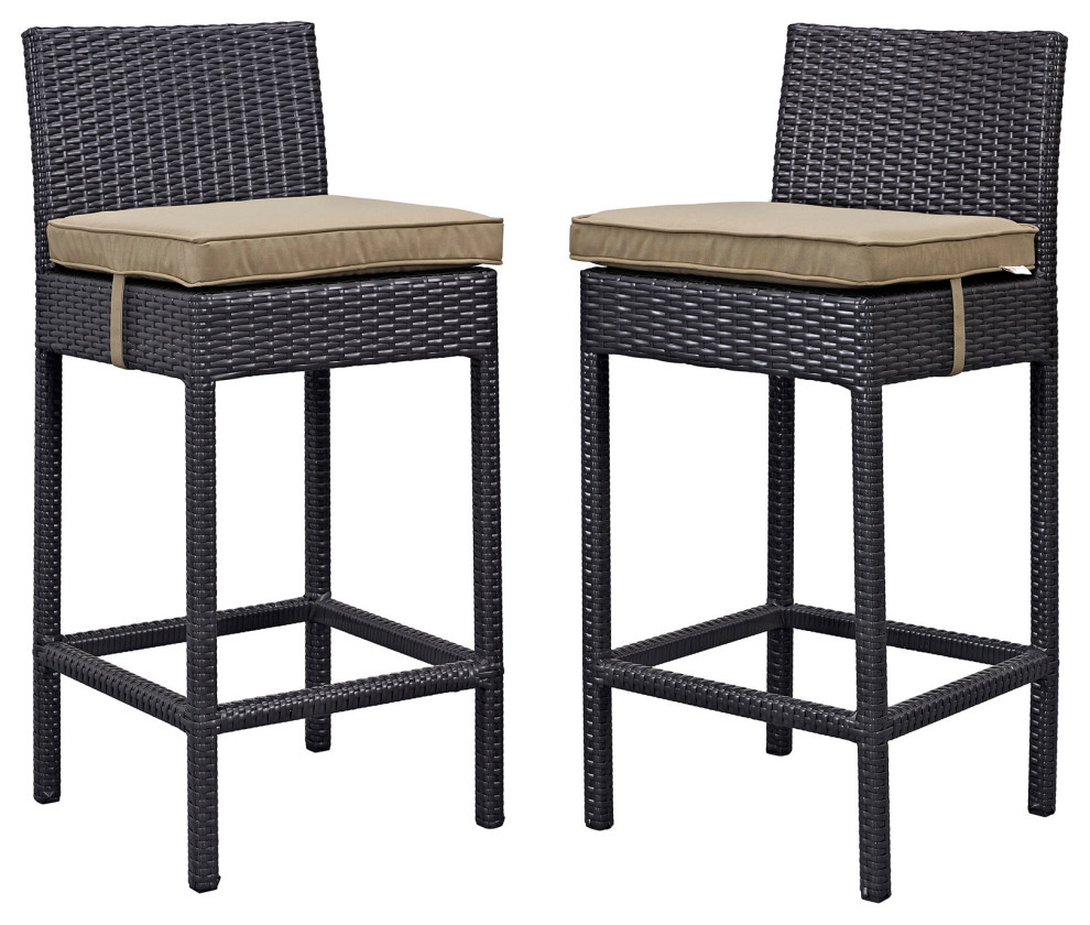 Lift Bar Stools Outdoor Patio  Set of 2   Tropical   Outdoor Bar Stools And Counter Stools   by Beyond Design  ampMore  Houzz