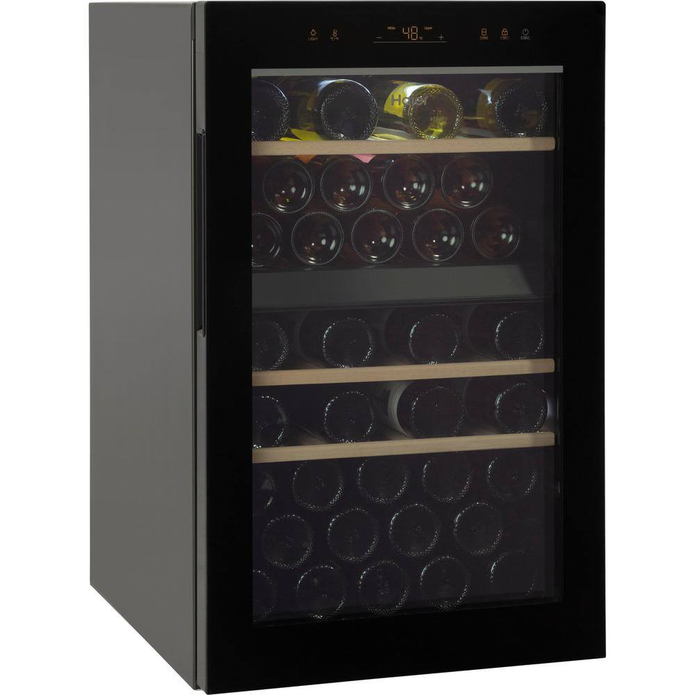 Haier Dual Zone 44-Bottle Free Standing Wine Cooler QWR04DGRGB