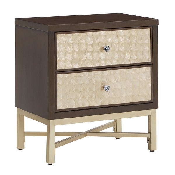 Corrianna Accent End Table with 2 Shell Front Drawers by iNSPIRE Q Bold