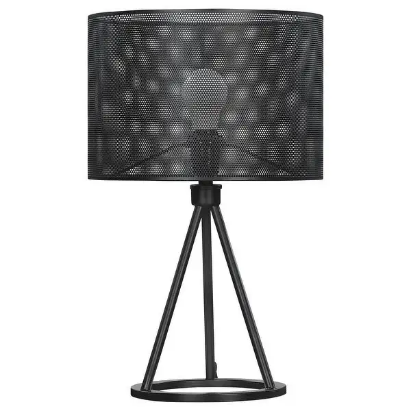 Coaster Furniture Chapin Black Metal Mesh Shade Table Lamp - 12.00