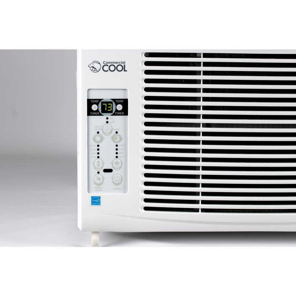 Commercial Cool 10000 BTU Window Air Conditioner with Remote in White 115V CWAM10W6C