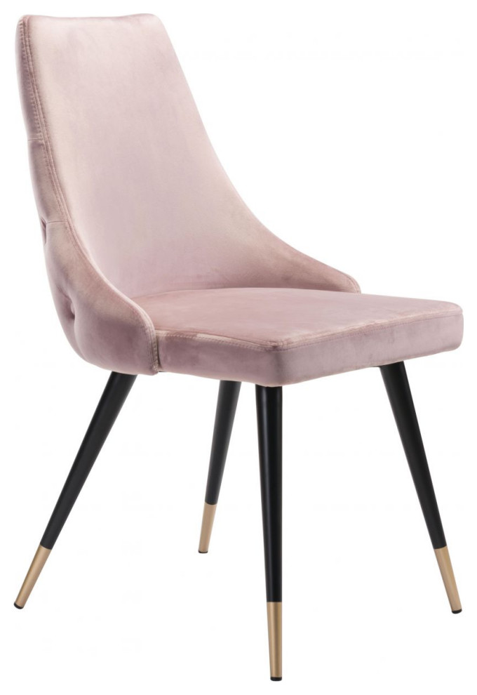 Piccolo Dining Chair (Set of 2) Pink   Midcentury   Dining Chairs   by First of a Kind USA Inc  Houzz