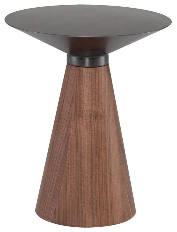 Tara Walnut Side Table   Contemporary   Side Tables And End Tables   by V.S.D Furniture  Houzz