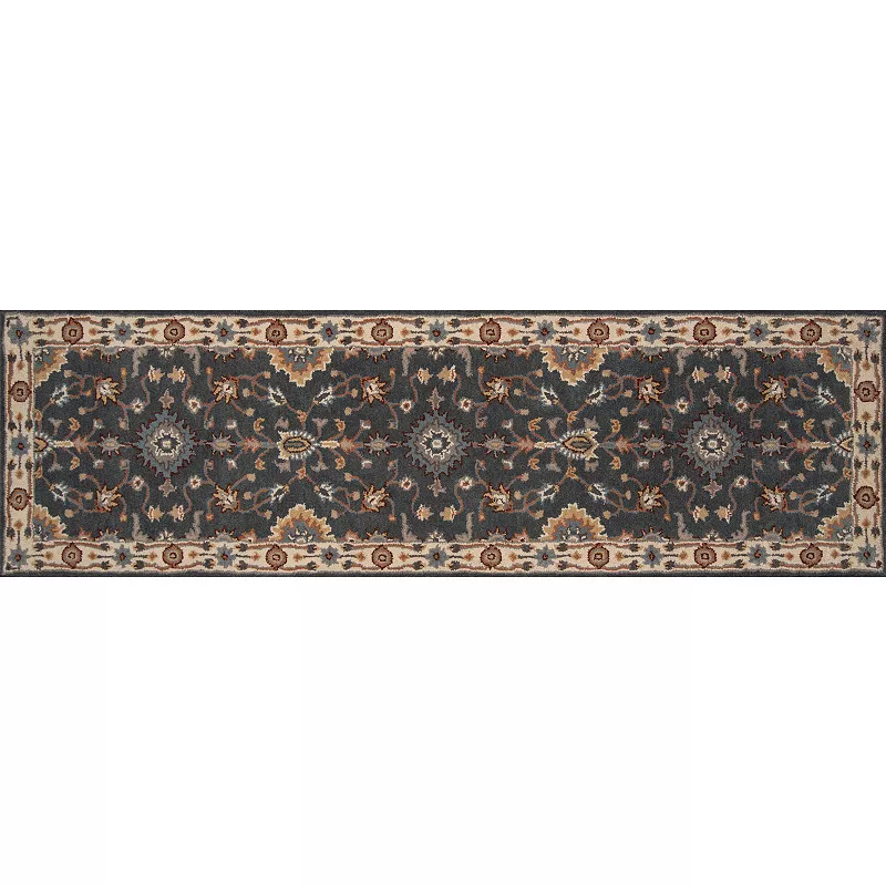 Momeni Tudor Ewan Framed Floral Wool Rug