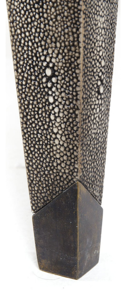 Baynes Cocktail Table Charcoal Shagreen   Modern   Coffee And Accent Tables   by Virgil Stanis Design  Houzz