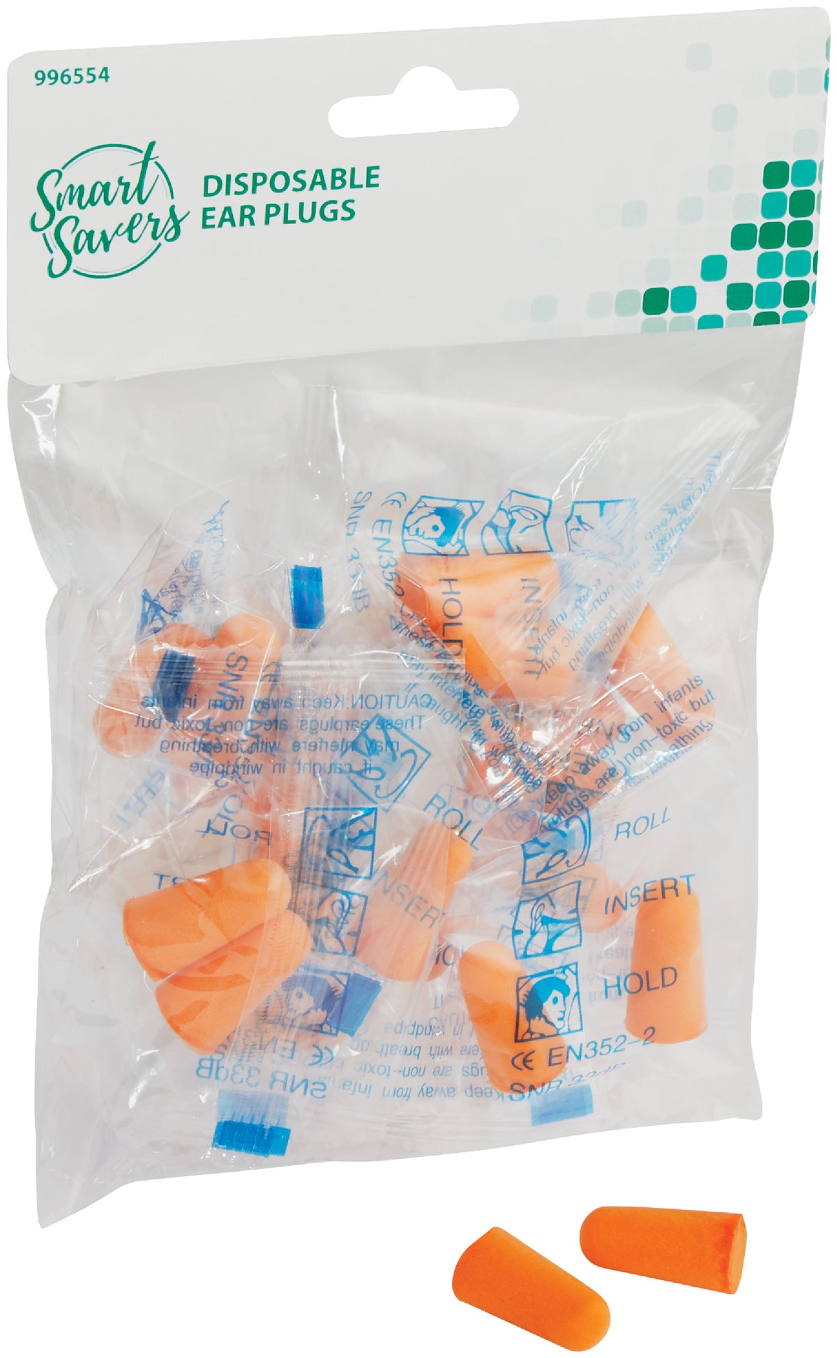 Smart Savers Foam Ear Plugs (Pack of 12)