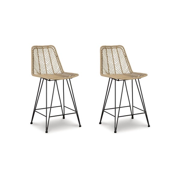 Signature Design by Ashley Angentree Upholstered Bar Stool (Set of 2)