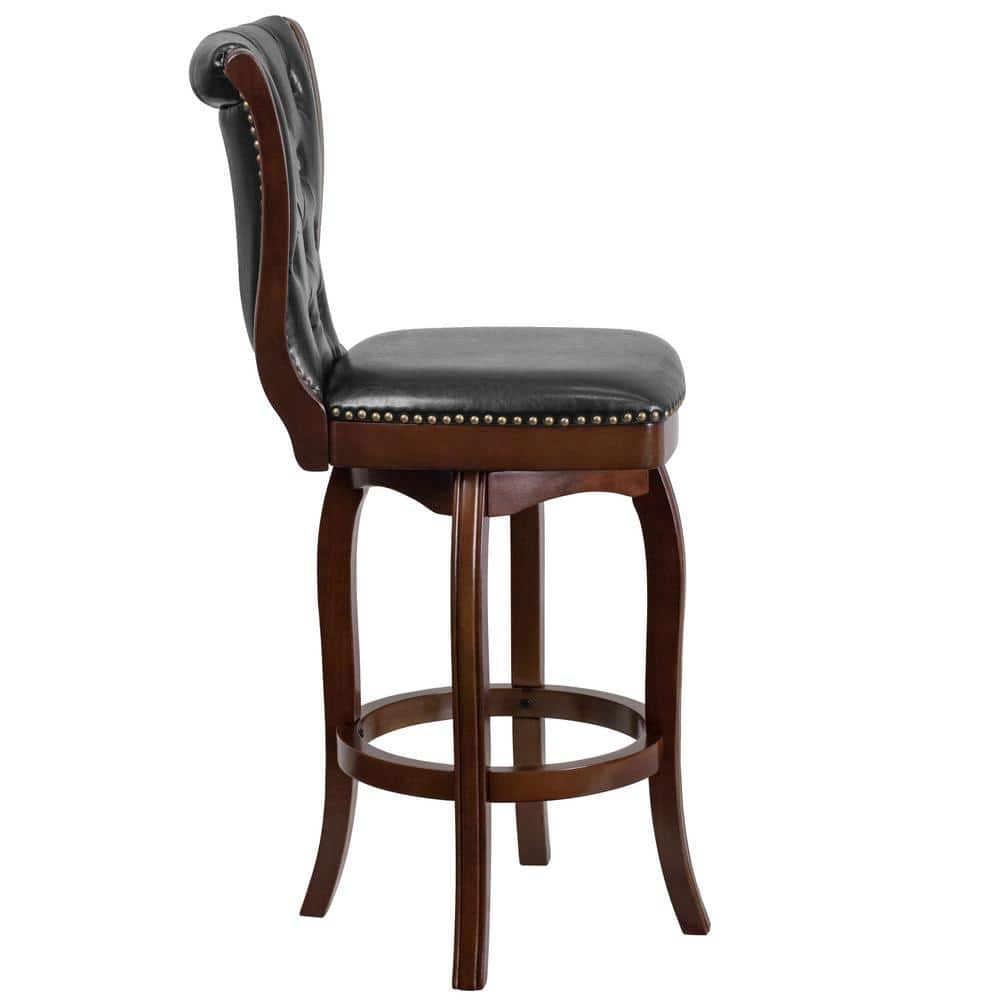 Carnegy Avenue 28 in. Bar Height Cappuccino Bar Stool CGA-TA-183800-CA-HD