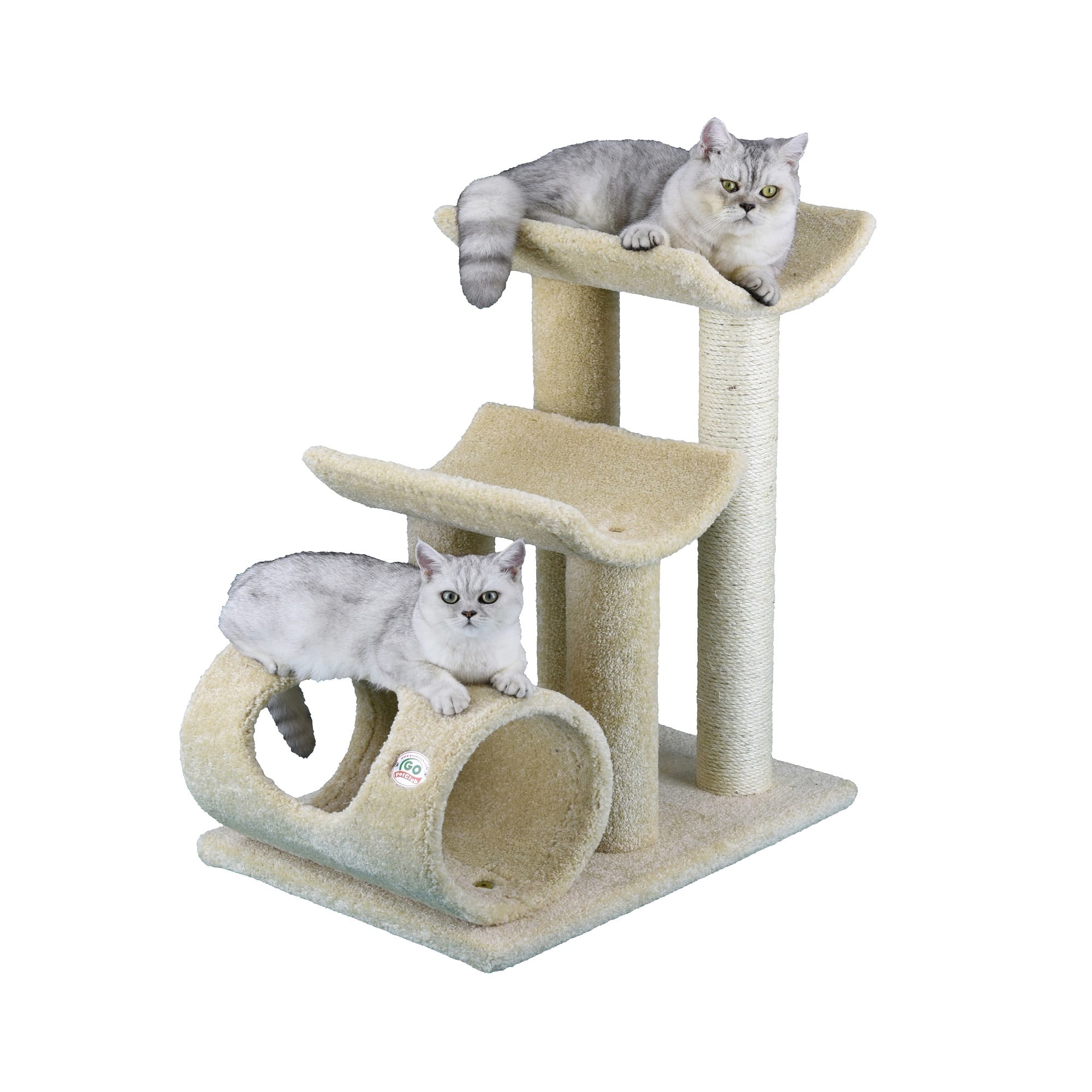 Go Pet Club Premium Carpeted Cat Tree Scratcher Furniture LP-821， 30