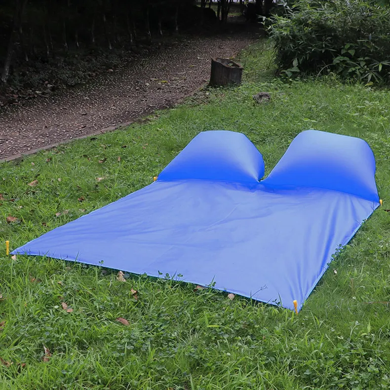 Waterproof Quick Drying Camping Air Pad Pillow Inflatable Picnic Beach Mat For Outdoor Travel Sleeping