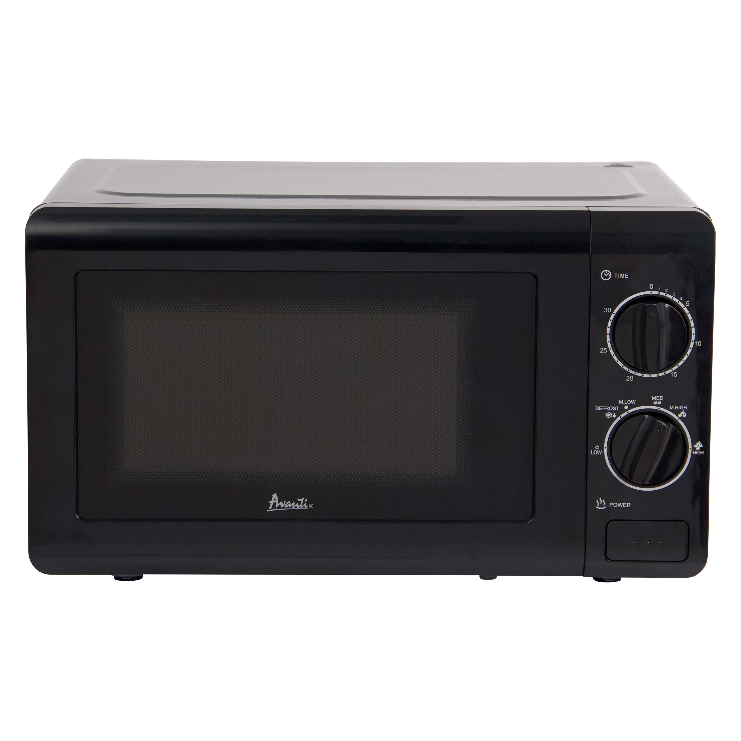 Avanti Microwave Oven with Mechanical Dials, 0.7 cu. ft., in Black (MM07V1B)