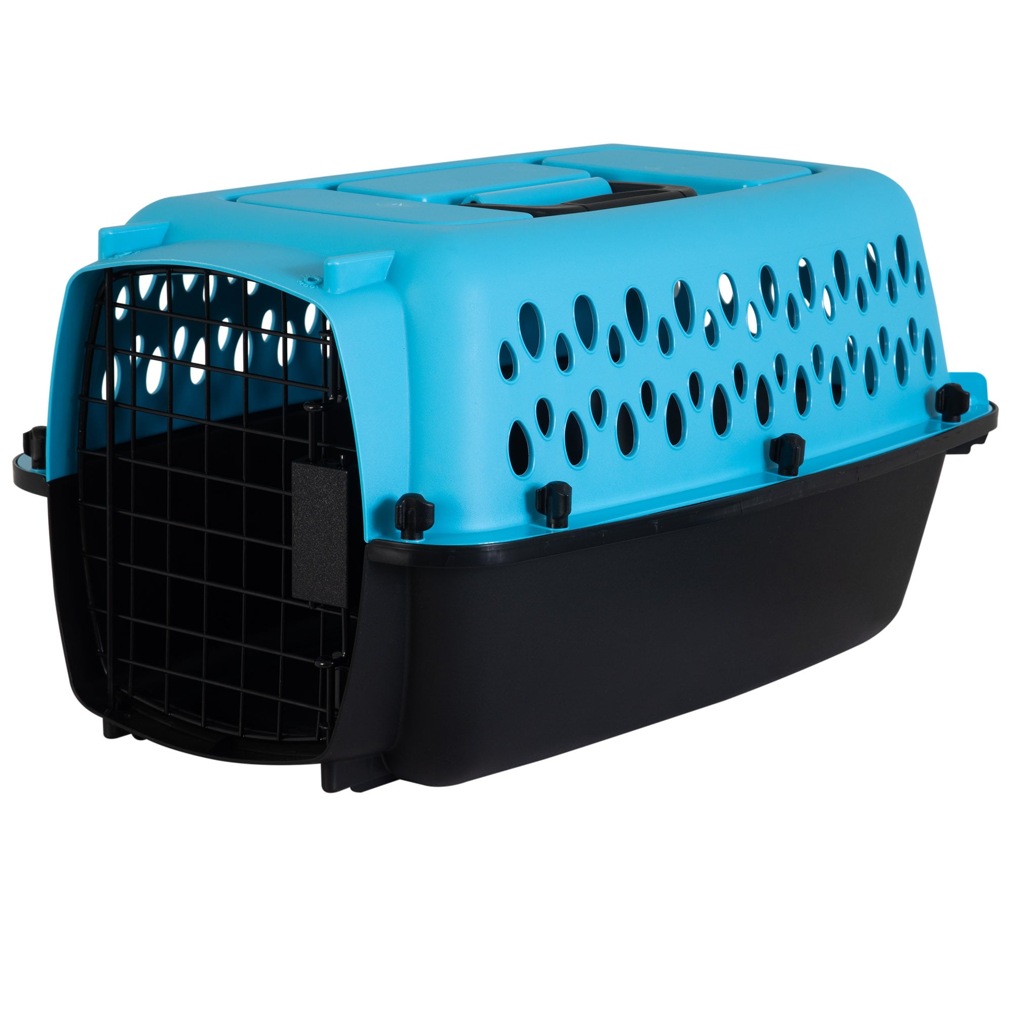 Petmate Porter Fashion Dog Kennel 19inch Length  Up to 10 lbs  Blue and Black