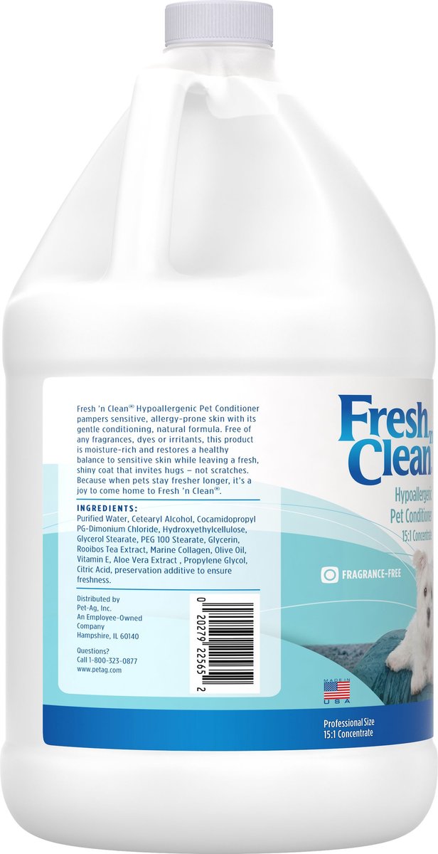 PetAg Fresh 'n Clean 15-in-1 Concentrate Hypoallergenic Dog， Cat， Horse and Small Pet Conditioner