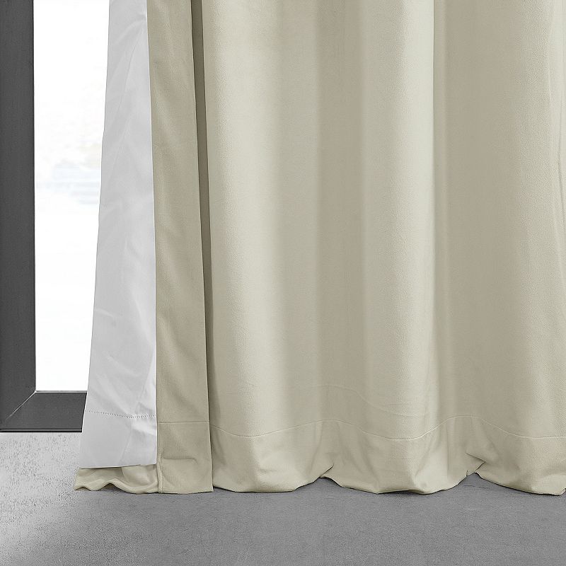 EFF Blackout 1-Panel Signature Velvet Window Curtain