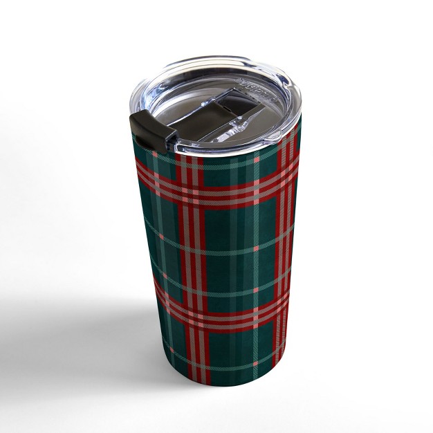 Emanuela Carratoni Tartan Theme Travel Mug 20 Oz Stainless Steel Travel Mug Deny Designs