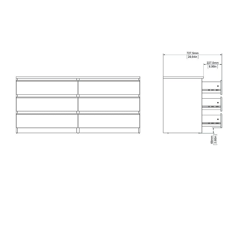 Tvilum Scottsdale 6-Drawer Double Dresser