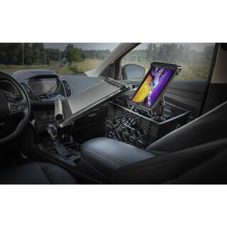 AutoExec Milk Crate Vehicle and Mobile Office Work Station with Laptop Tray Power Inverter and Tablet Mount AECRATE-27