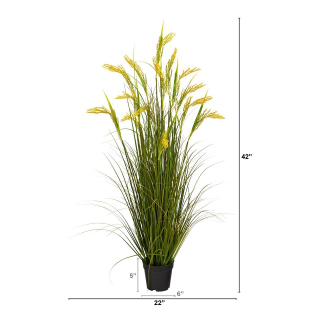 Nearly Natural 3.5-ft Wheat Grain Artificial Plant