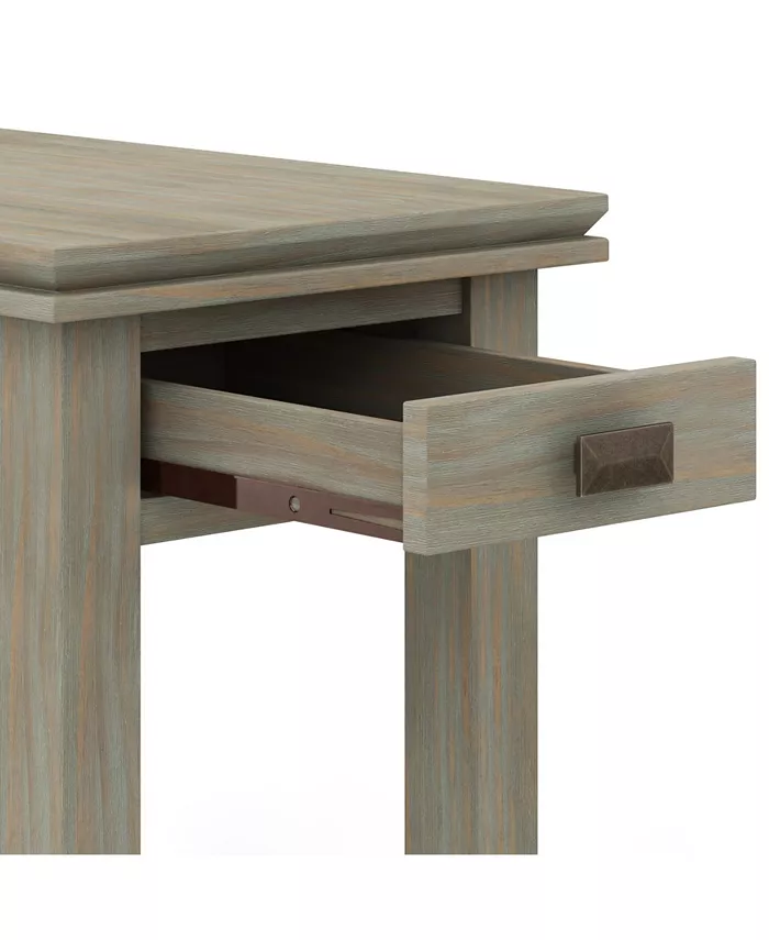 Simpli Home Artisan Solid Wood Narrow Side Table