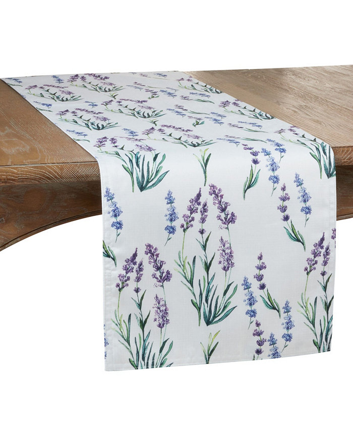 Saro Lifestyle Lavender Table Runner 108 x 16