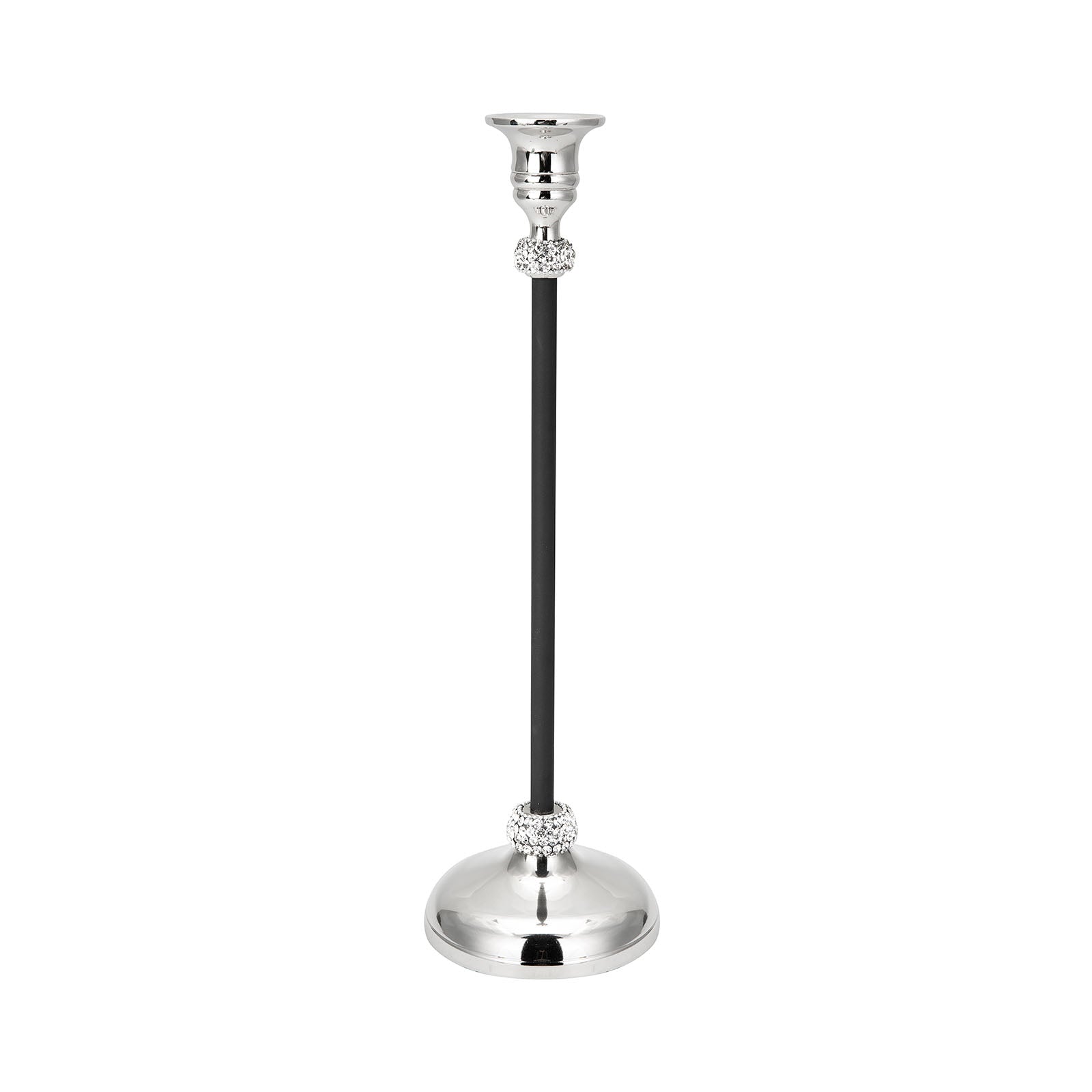 Karaca Black Taper Candle Holder 38 Cm 153.19.01.1186