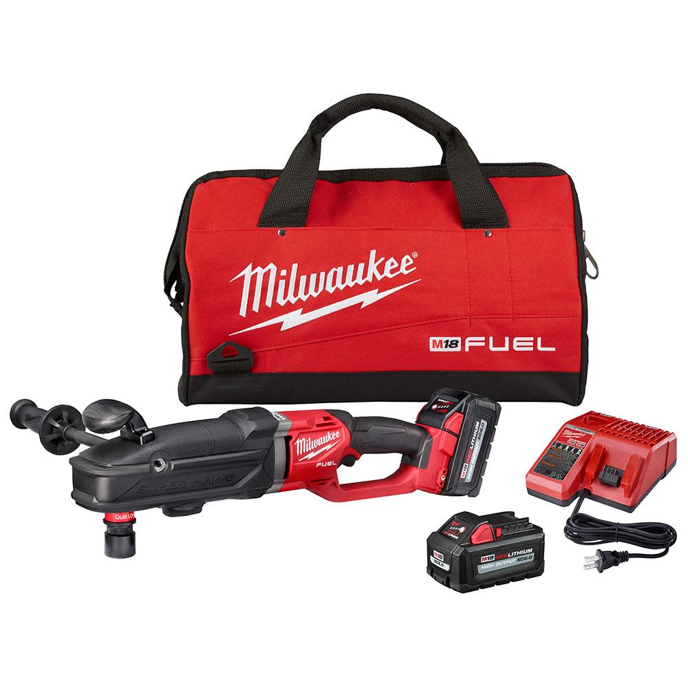 Milwaukee M18 FUEL Super Hawg Right Angle Drill with QUIK-LOK- 6.0 Kit 2811-22 from Milwaukee