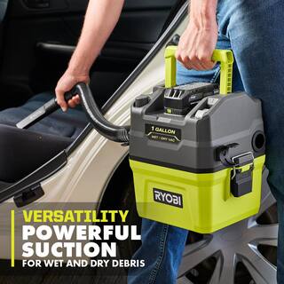 RYOBI ONE+ 18V Cordless 1 Gal. WetDry Vacuum (Tool Only) PCL733B