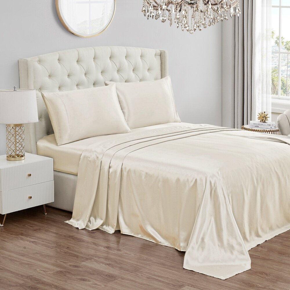Juicy Couture Silky Satin Sheet Set