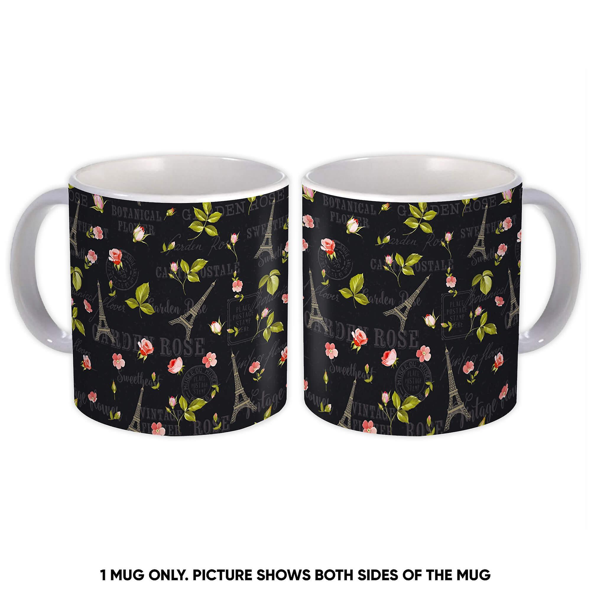 Gift Mug: Roses Eiffel Tower Valentines