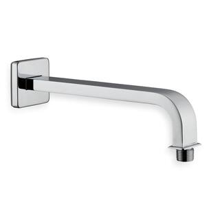 Glacier Bay Modern 10 in. Brass Square Shower Arm in Chrome HD59302-2701