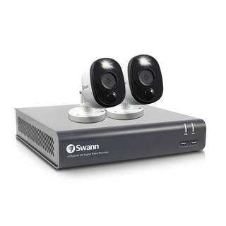 Swann DVR-4580 4-Channel 1080p 1TB DVR Security System with Two 1080p Wired Bullet Cameras SWDVK-445802WL-US