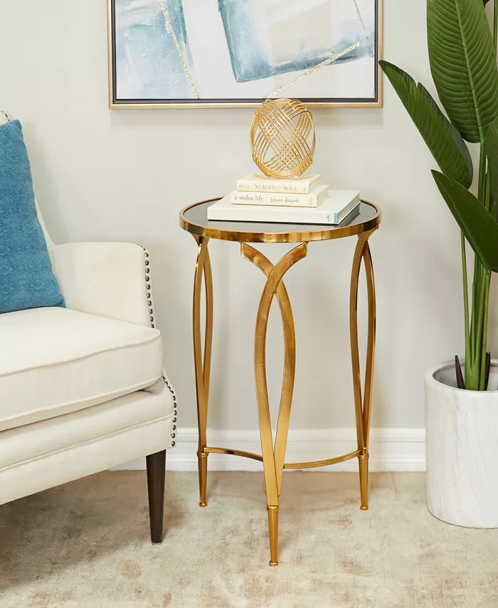 Rosemary Lane Metal Accent Table with Top 20 x 20 x 27