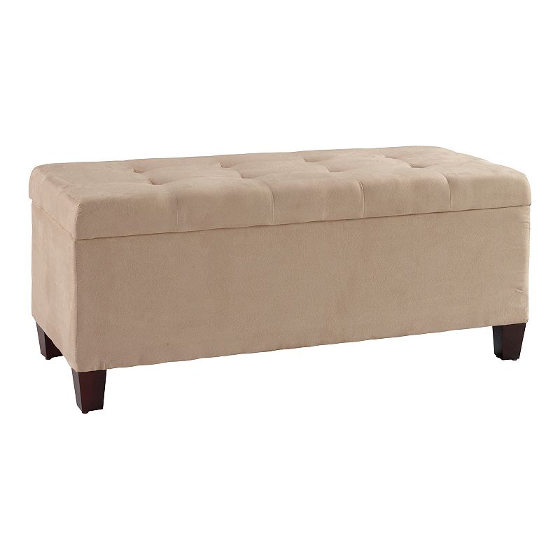 Linon Carmen Shoe Storage Ottoman